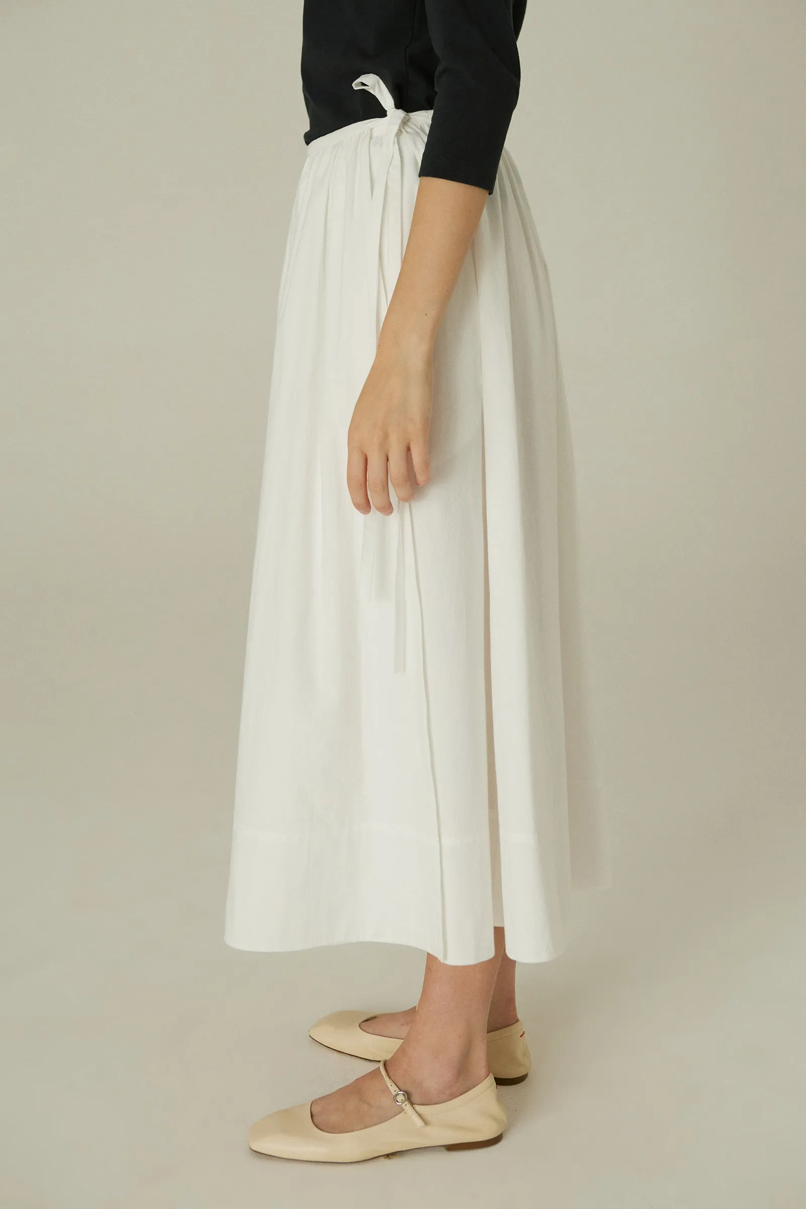 2nd / Wrap Skirt -- Organic Cotton Voile