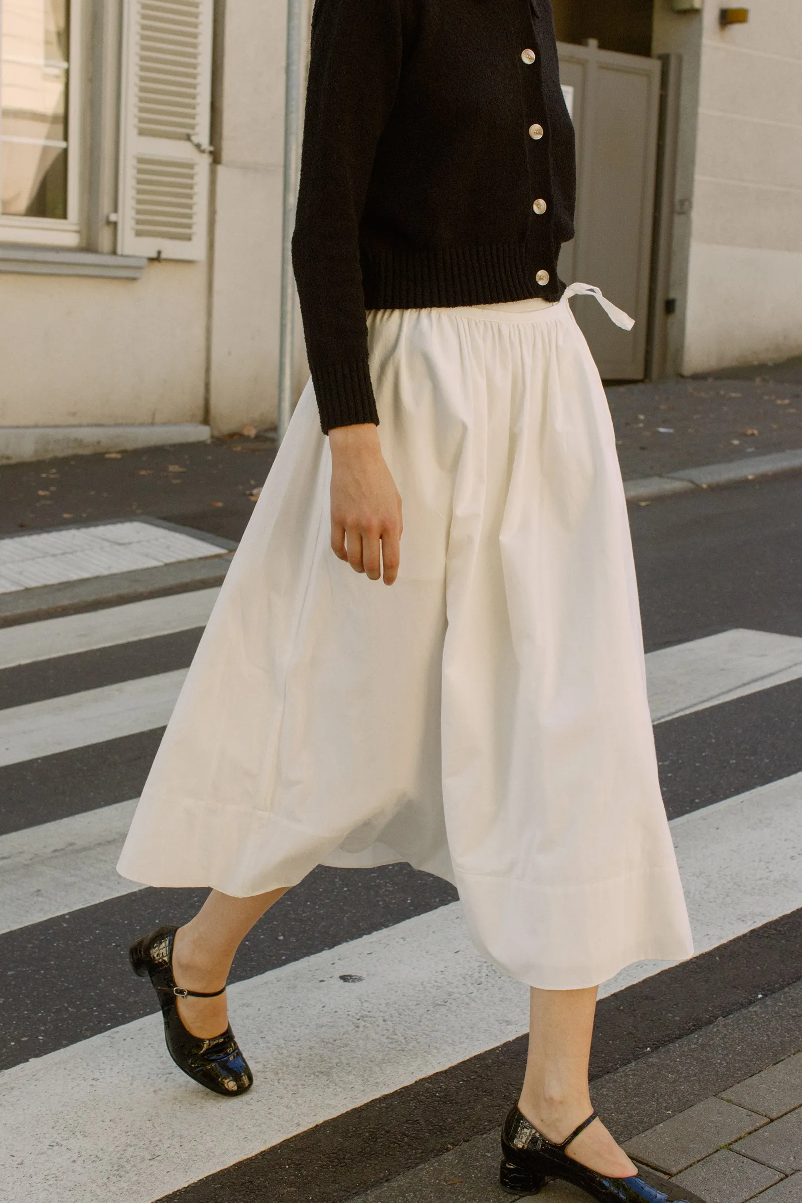 2nd / Wrap Skirt -- Organic Cotton Voile