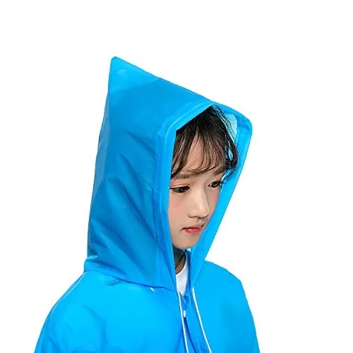 6488 Mix Size Portable Student Rain Coat, Kid's Girl's & Boy's Outdoor Traveling Eva Material Raincoat/Rain wear/Rain Suit for Outdoor Accessory (1pc)