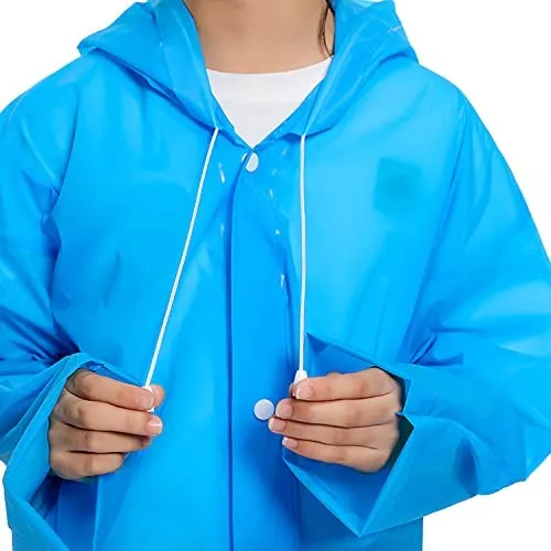 6488 Mix Size Portable Student Rain Coat, Kid's Girl's & Boy's Outdoor Traveling Eva Material Raincoat/Rain wear/Rain Suit for Outdoor Accessory (1pc)