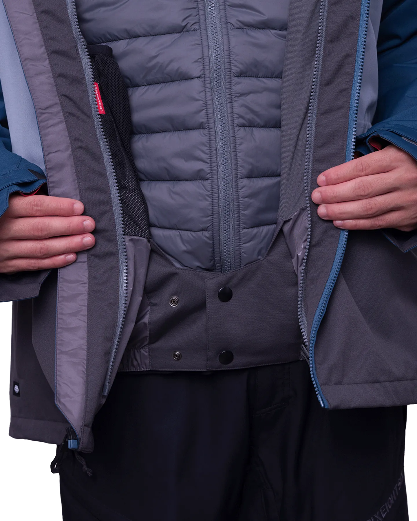 686 Men's Smarty 3 In 1 Form Snow Jacket - Orion Blue Colorblock