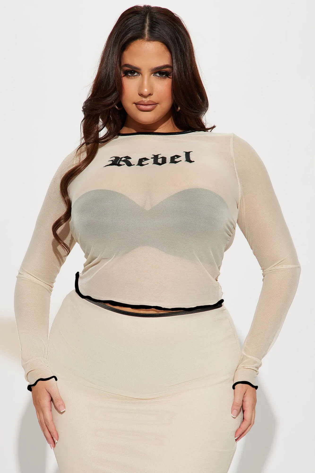 A True Rebel Skirt Set - Tan