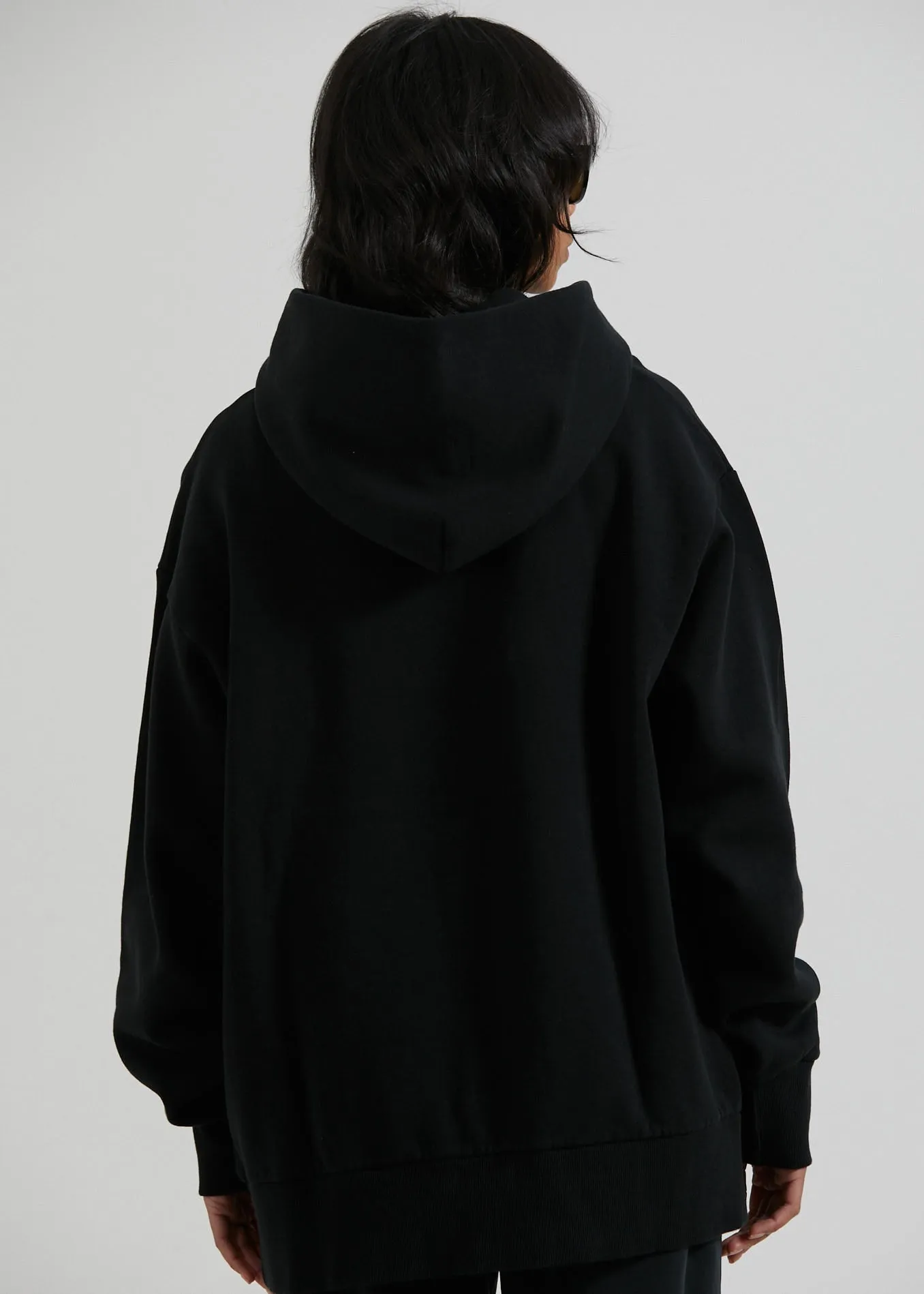 Afends Unisex Razor - Unisex Organic Oversized Hoodie - Black