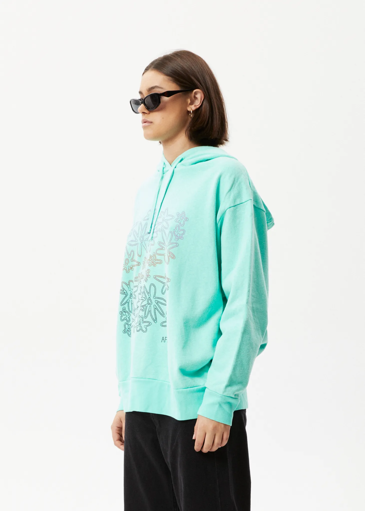 AFENDS Womens Ava - Graphic Hoodie - Mint