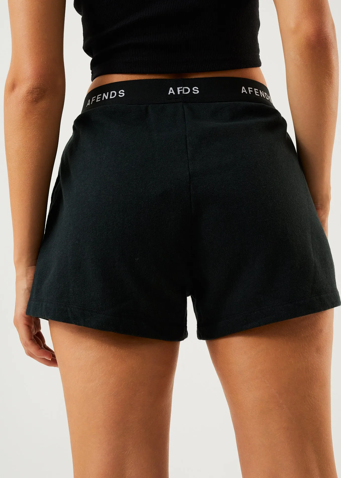 AFENDS Womens Homebase - Sweat Shorts - Black