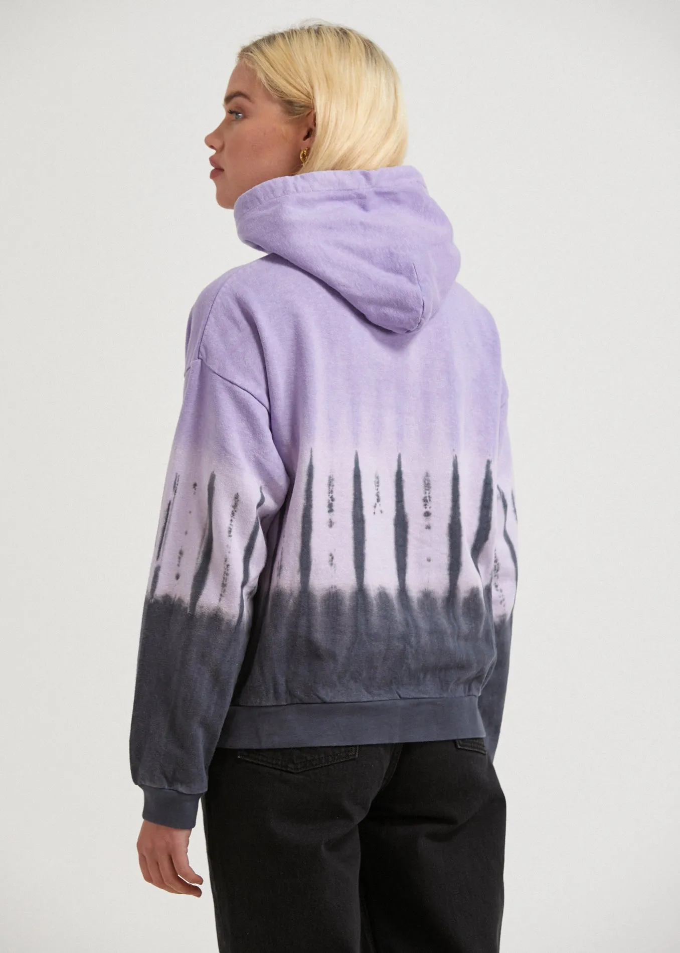 AFENDS Womens Moonshadow - Washed Hoodie - Plum