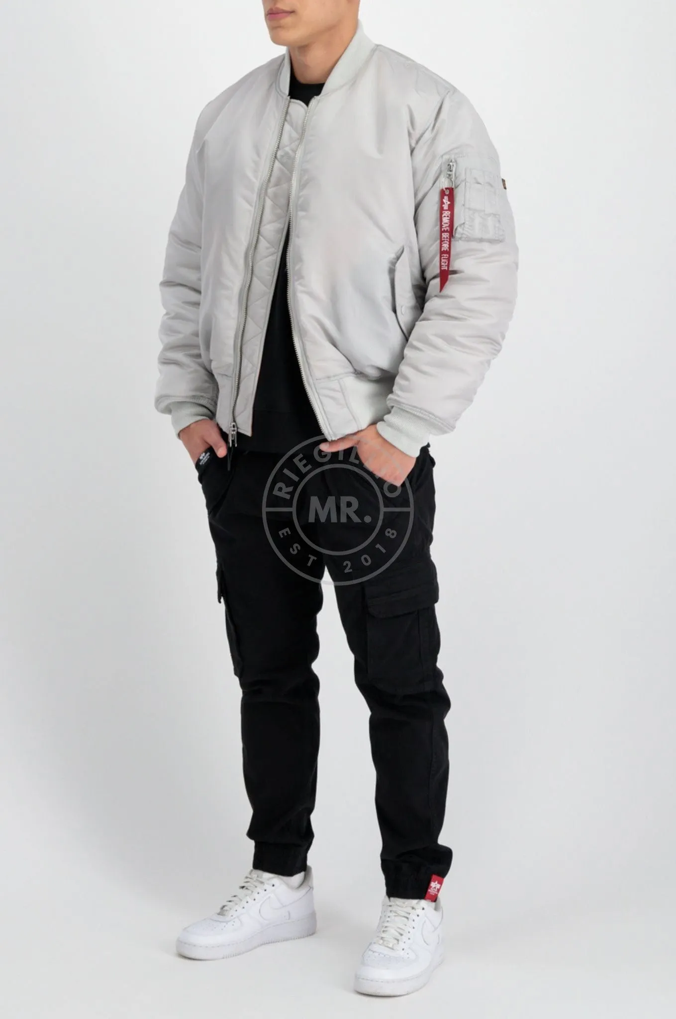 Alpha Industries MA-1 Bomber Jacket - Pastel Grey