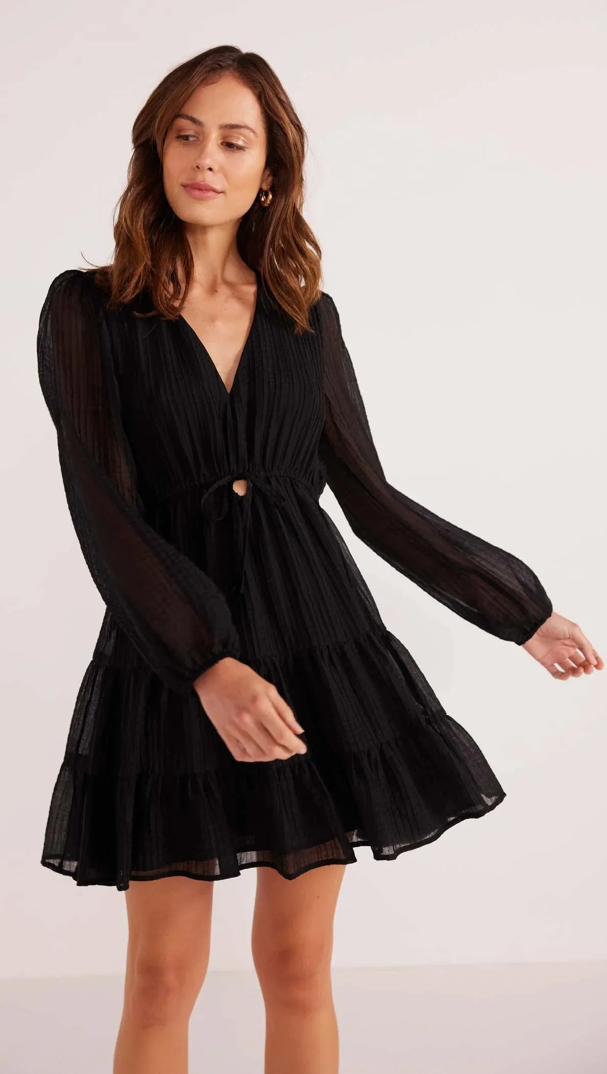 AMY LONG SLEEVE MINI DRESS