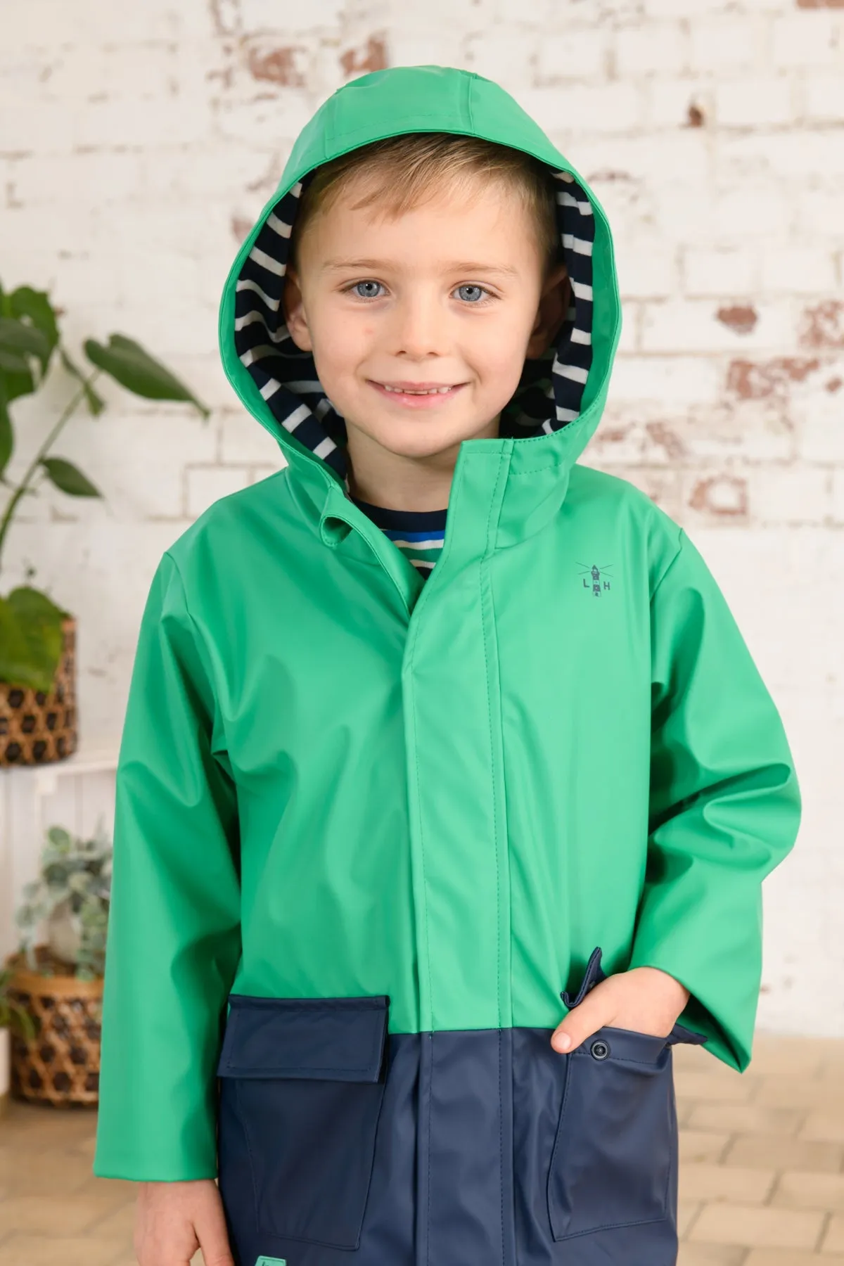 Anchor Jacket - Peagreen Navy