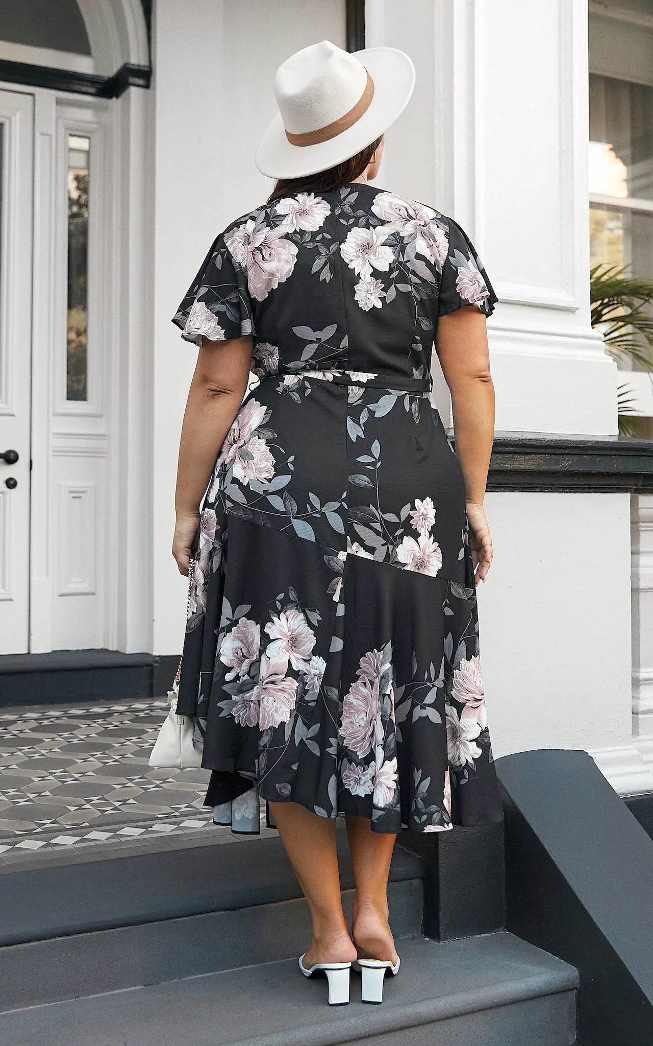 Annalise Dress - Black Floral