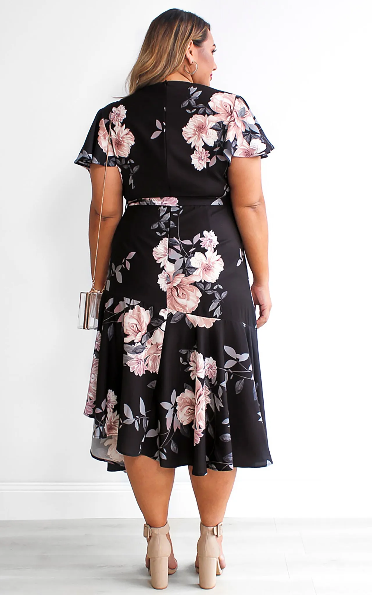 Annalise Dress - Black Floral