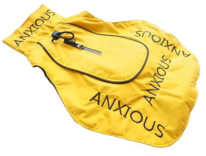 ANXIOUS DOG YELLOW LIGHTWEIGHT RAINCOAT (Extra Small - 10")