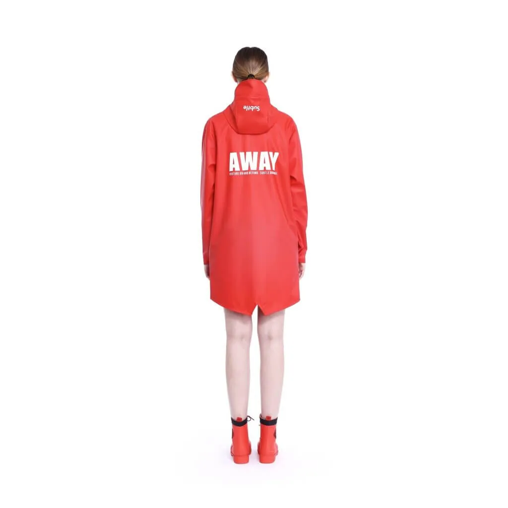 AWAY Raincoat CRIMSON