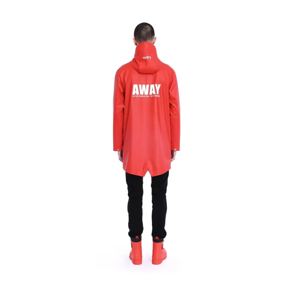 AWAY Raincoat CRIMSON