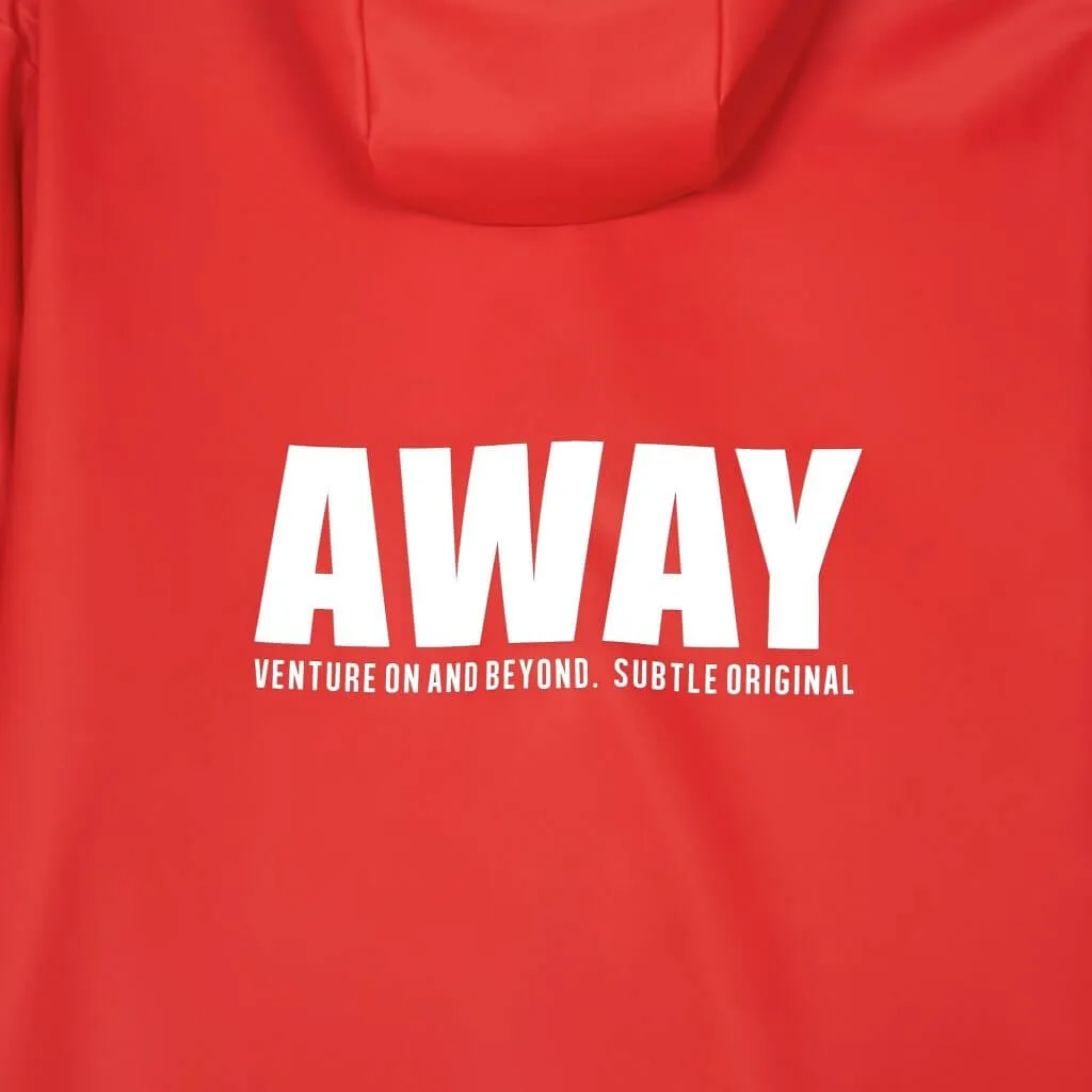 AWAY Raincoat CRIMSON