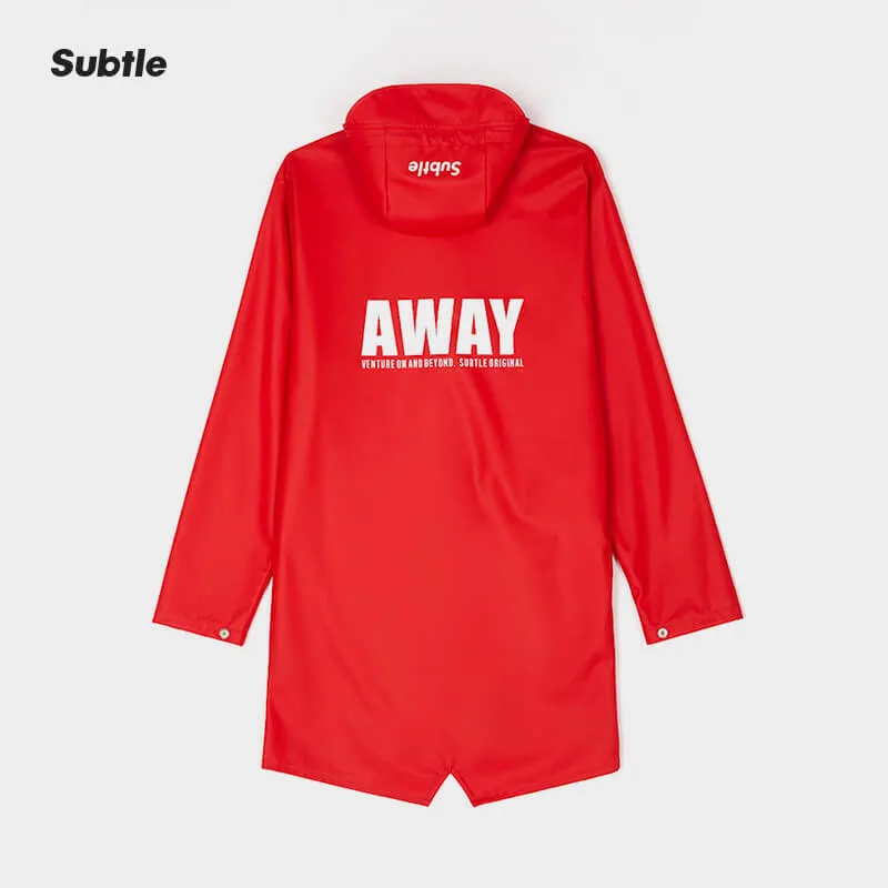 AWAY Raincoat CRIMSON