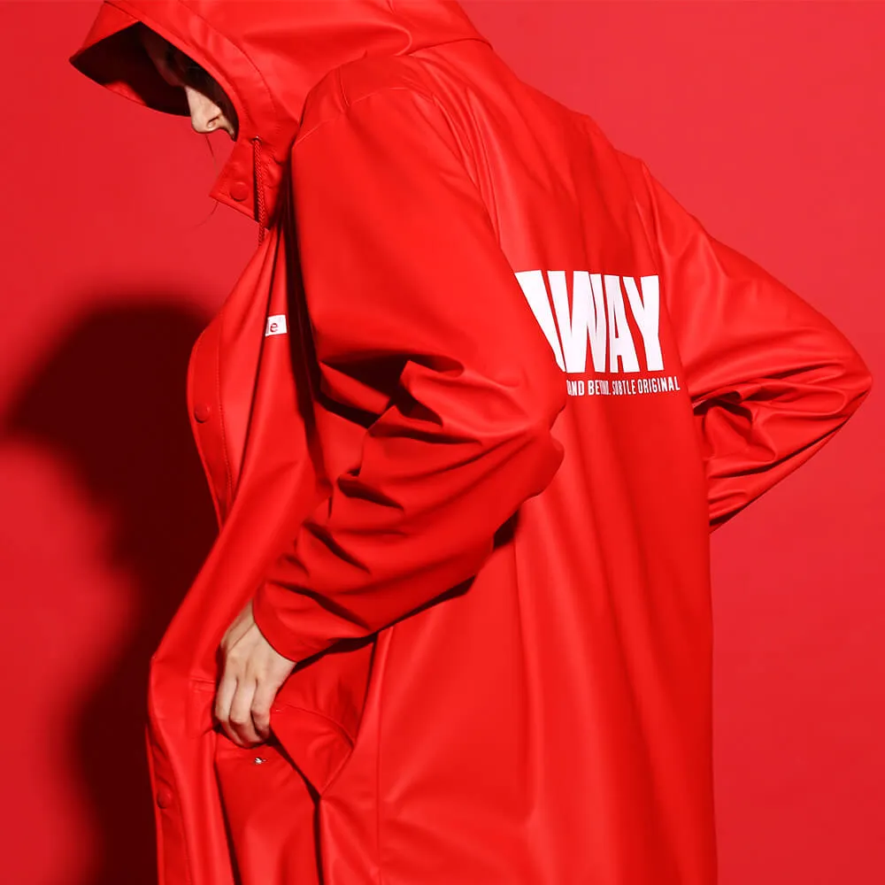 AWAY Raincoat CRIMSON