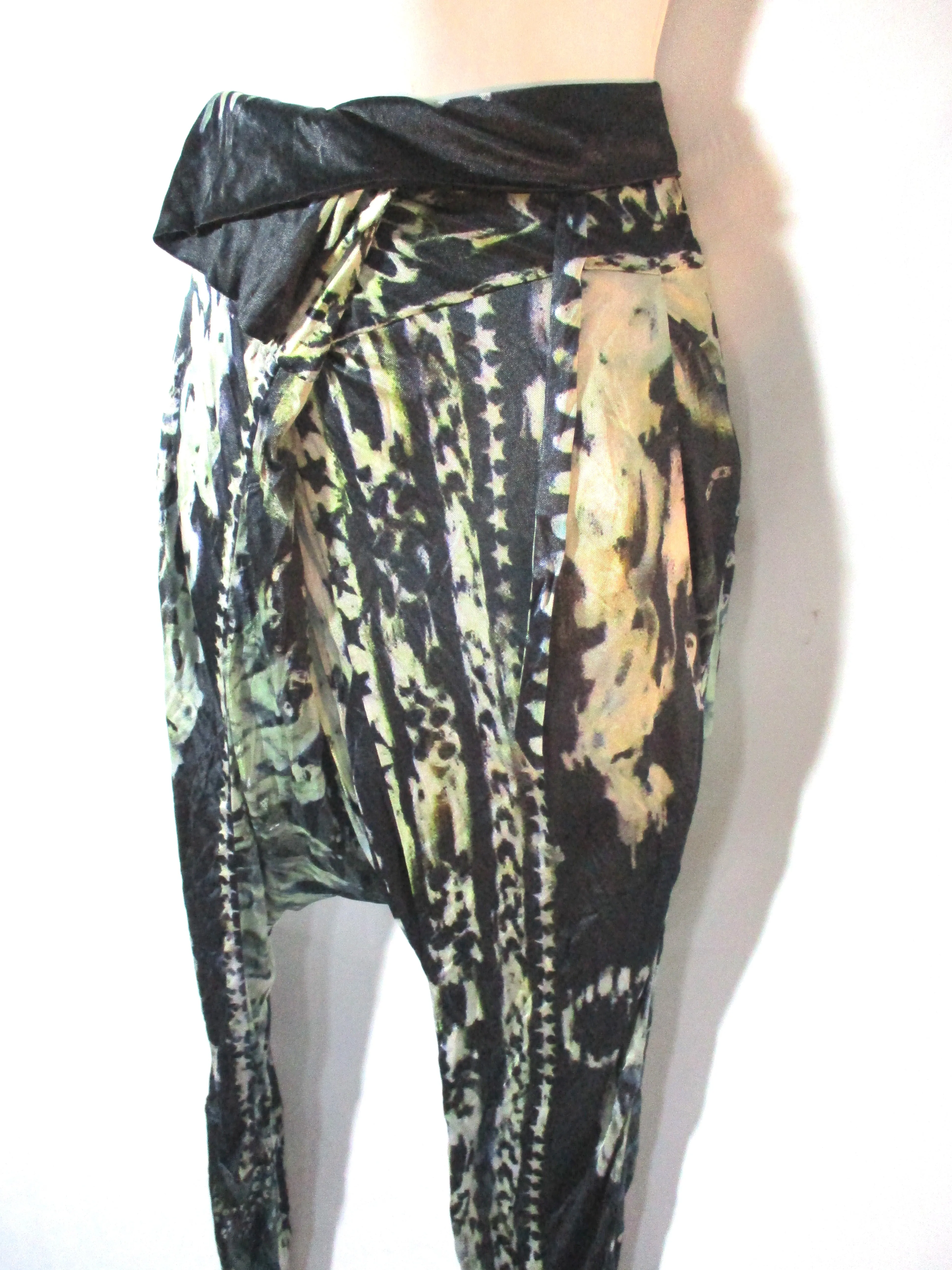 BALMAIN PARIS Hip Hop Pant 38 STAR BATIK LEOPARD Boho Trouser