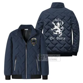 Baxter Family Crest Padded Cotton Jacket Lion Rampant Alba Gu Brath Style