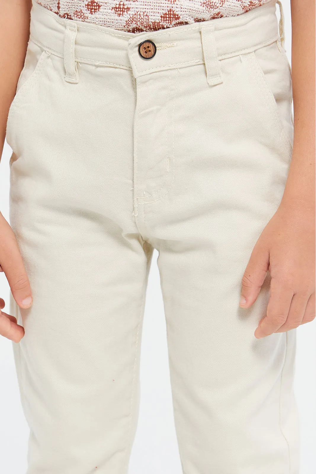 Beige Chino Trouser