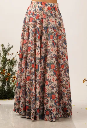 Bella Floral Chintz Lehanga Skirt