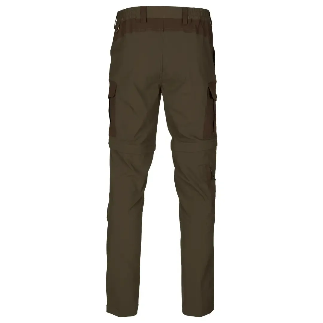 Birch Zip Off Trousers - Pine Green/Demitasse Brown by Seeland