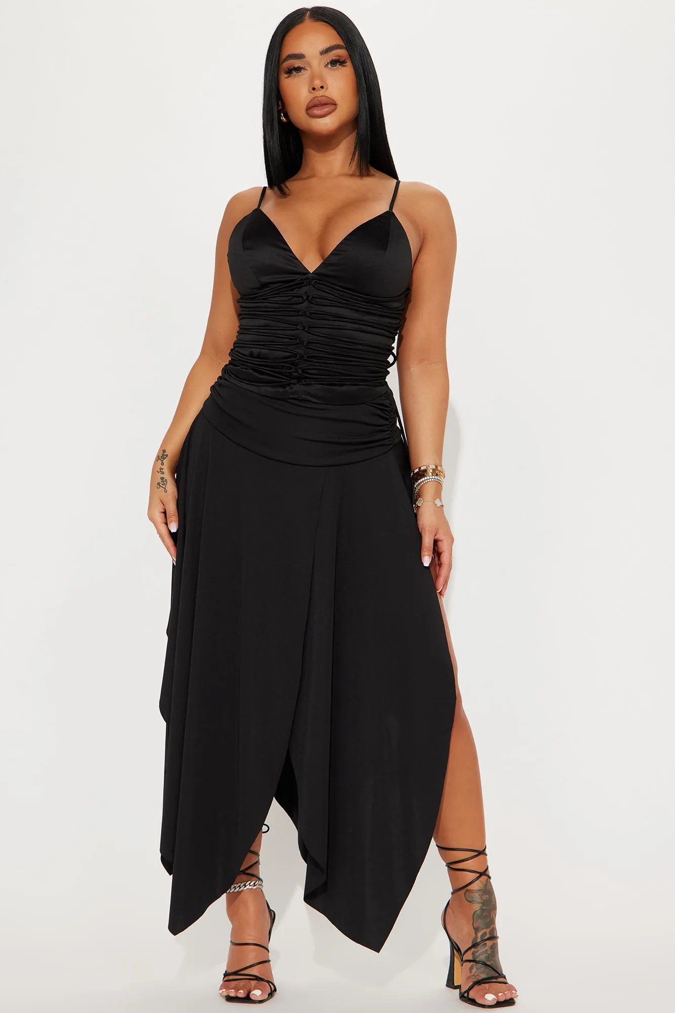 Blaming Me Skirt Set  - Black