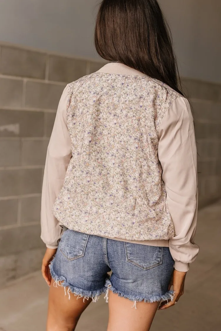 Bomber Jacket - Pastel Petals