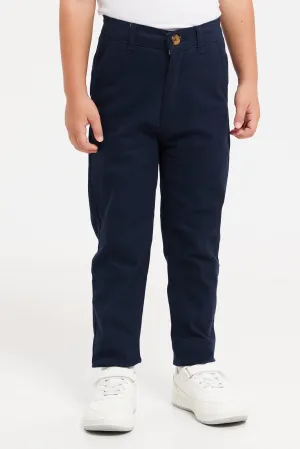 Boys Navy Chino Trousers