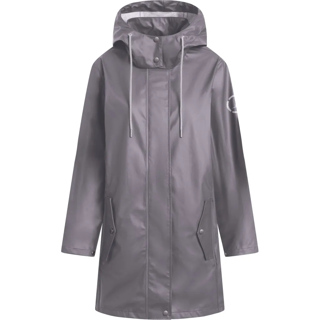 Brooke Solid Raincoat - Concrete