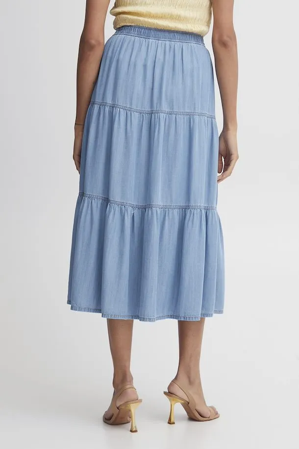 Byoung Bylana Soft Denim Midi Skirt