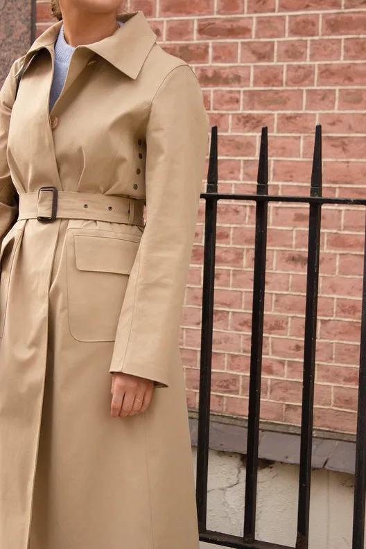 Camel Beige Mack Trench Coat