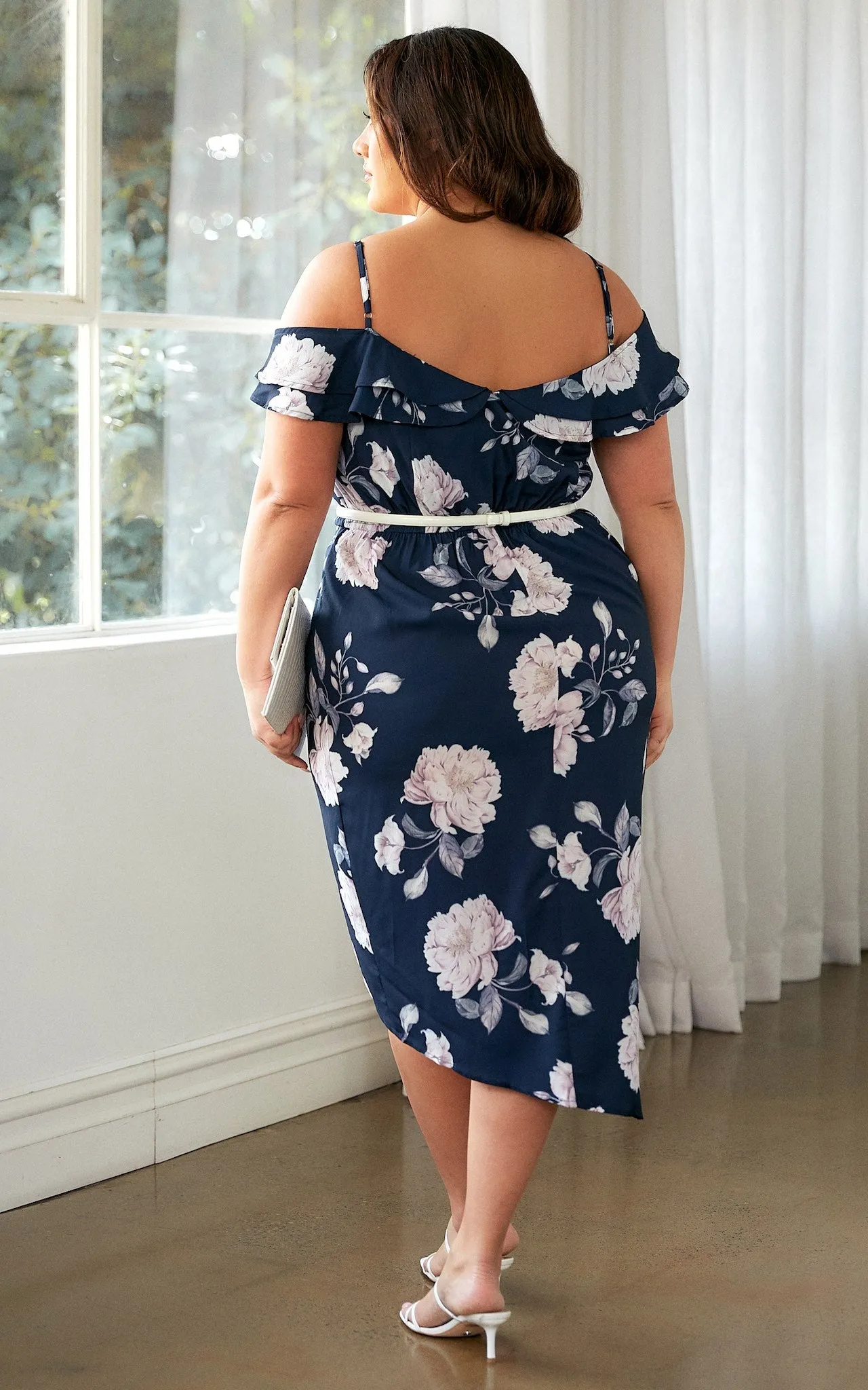 Casey Dress - Navy Floral