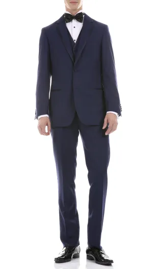 Celio Navy Slim Fit 3 Piece Tuxedo