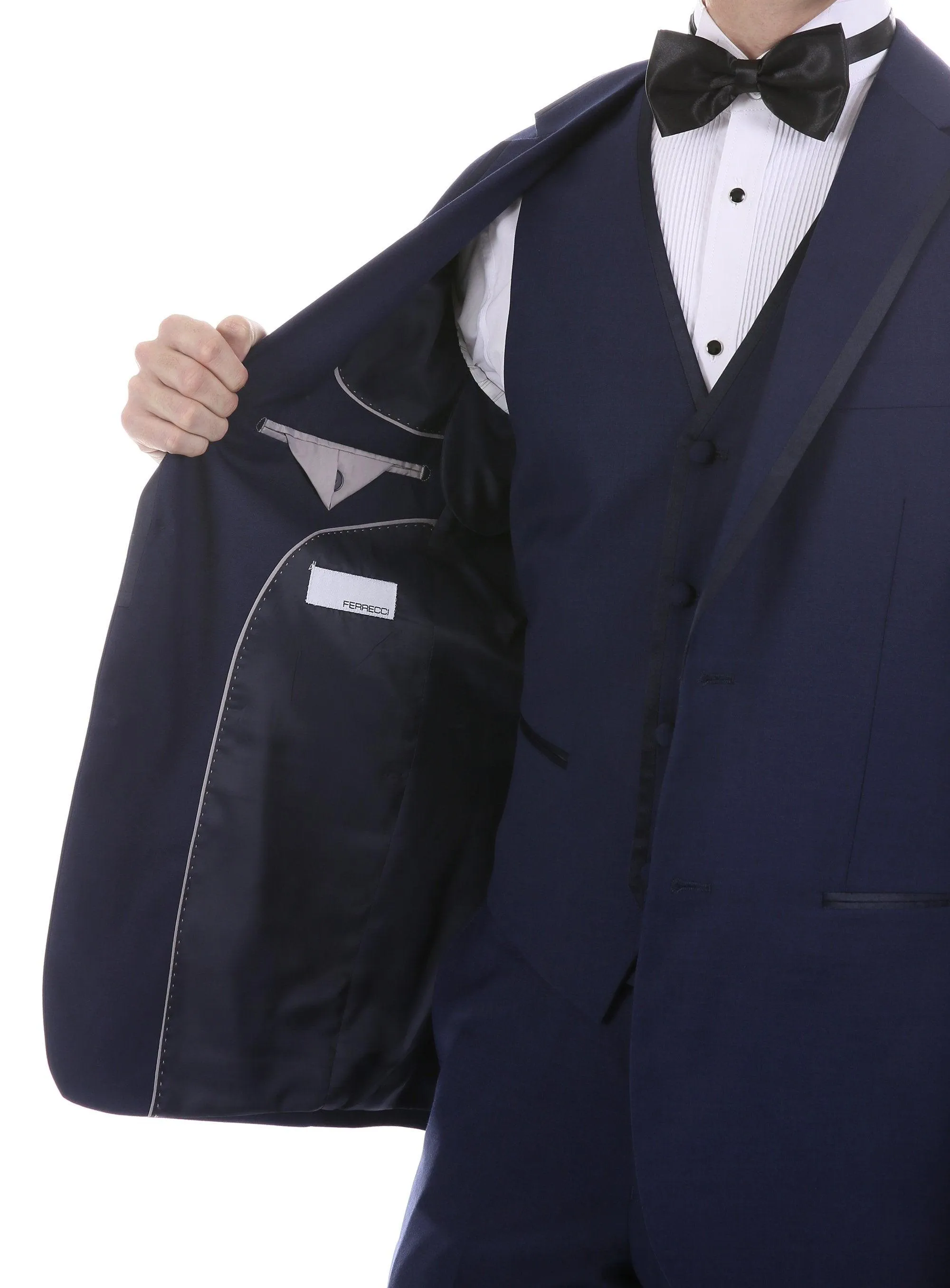 Celio Navy Slim Fit 3 Piece Tuxedo