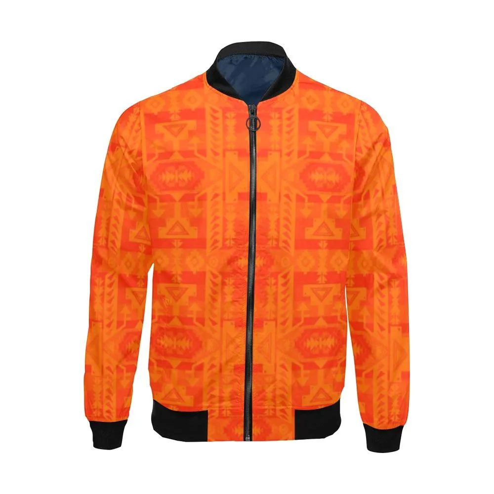 Chiefs Mountain Orange Carrying Their Prayers Bomber Jacket for Men