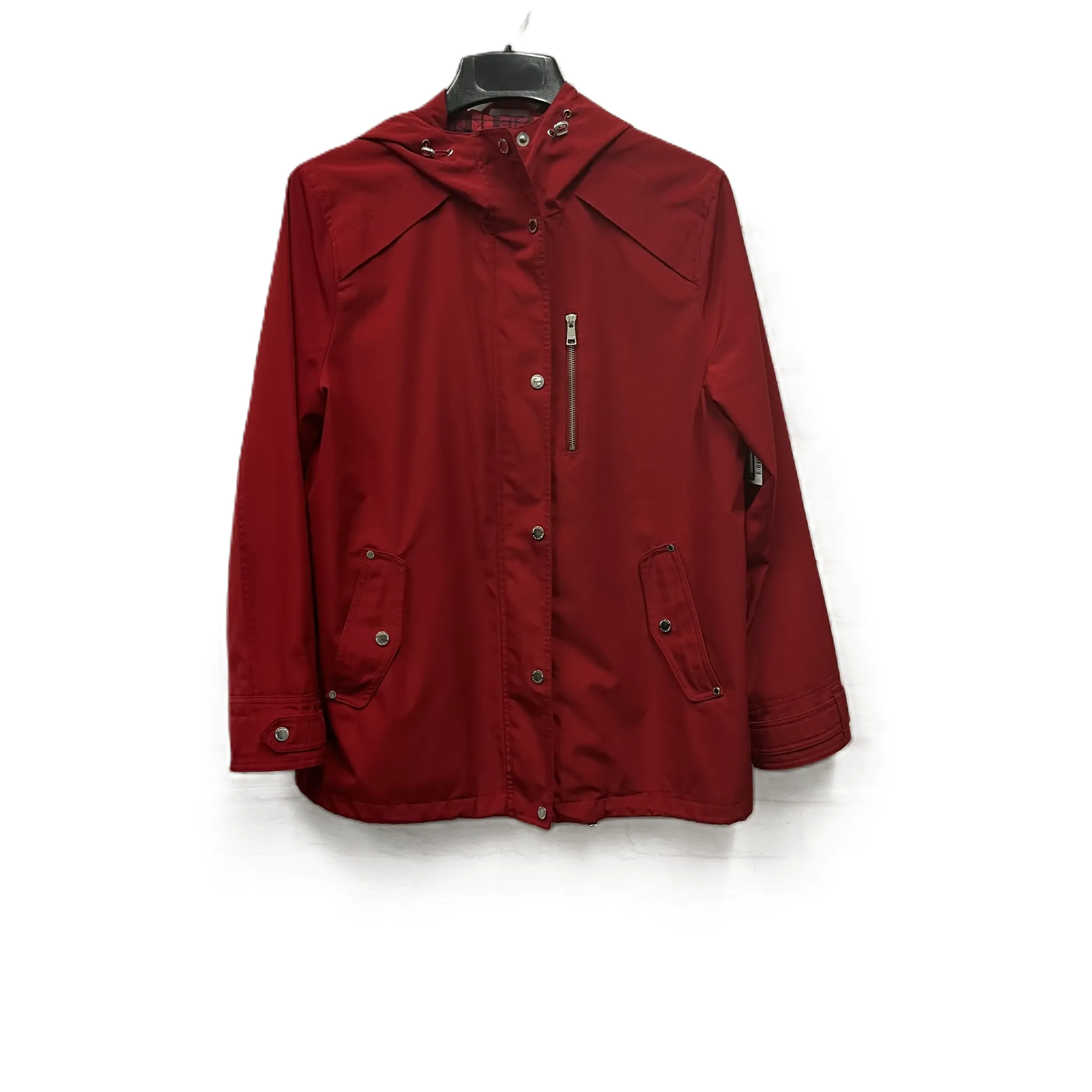 Coat Raincoat By London Fog In Red, Size: L