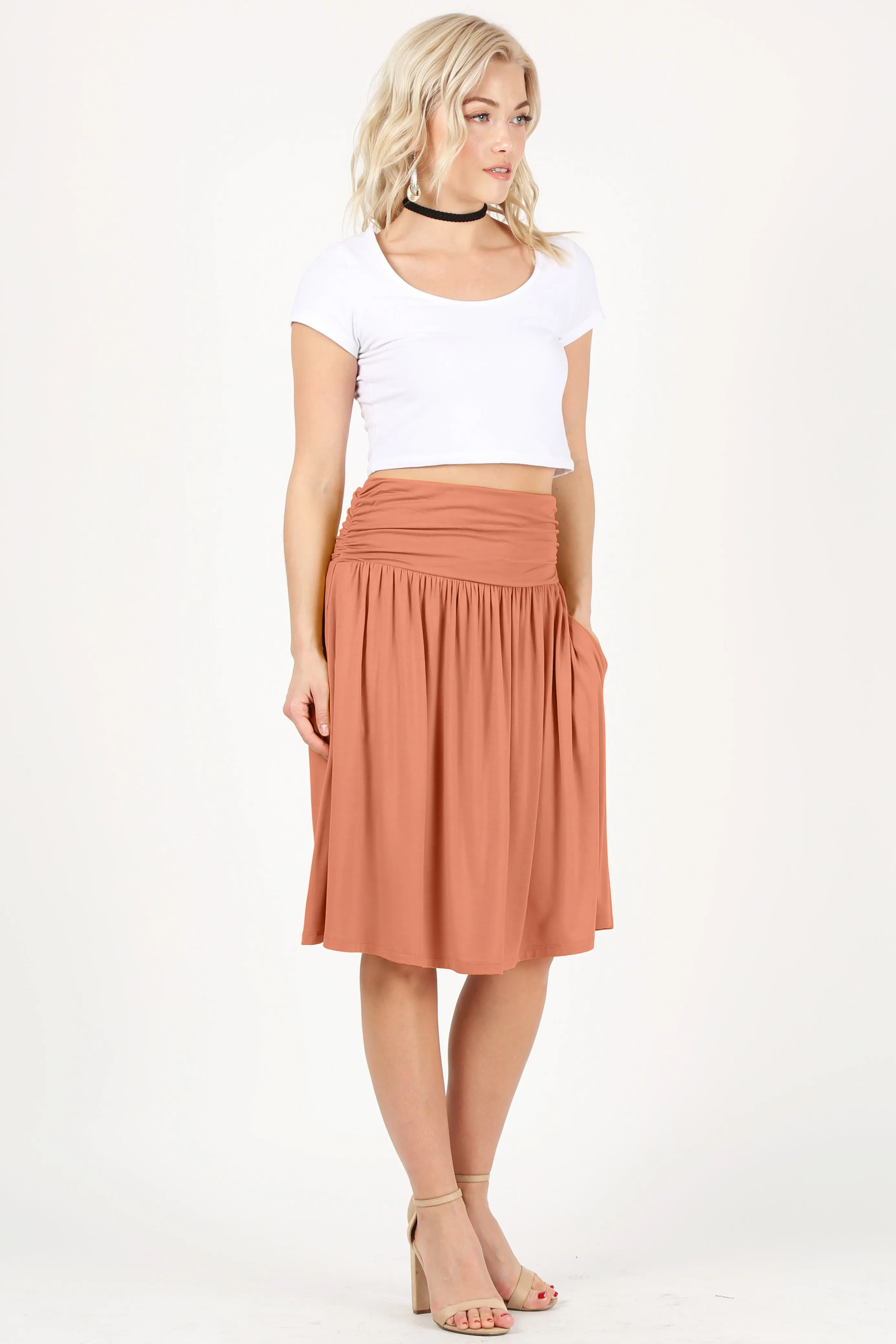 Comfort In Casual Stretch Skirt