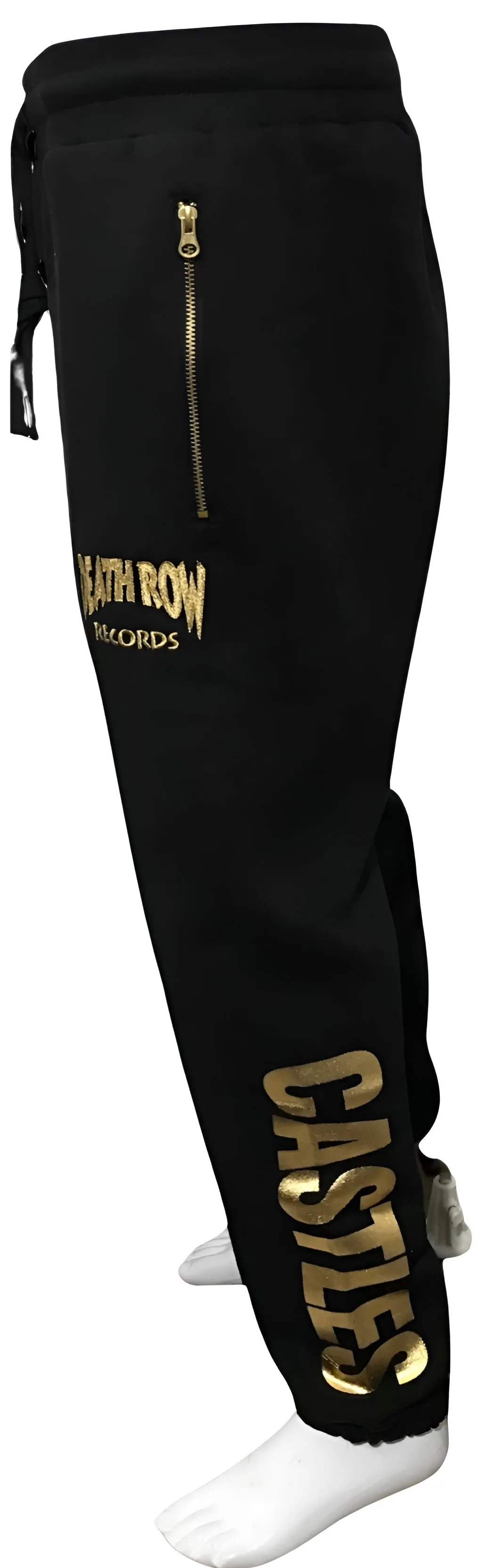 ^CROOKS & CASTLES^ (BLACK-GOLD) DEATH ROW *CORE JOGGERS* (COLLABS)