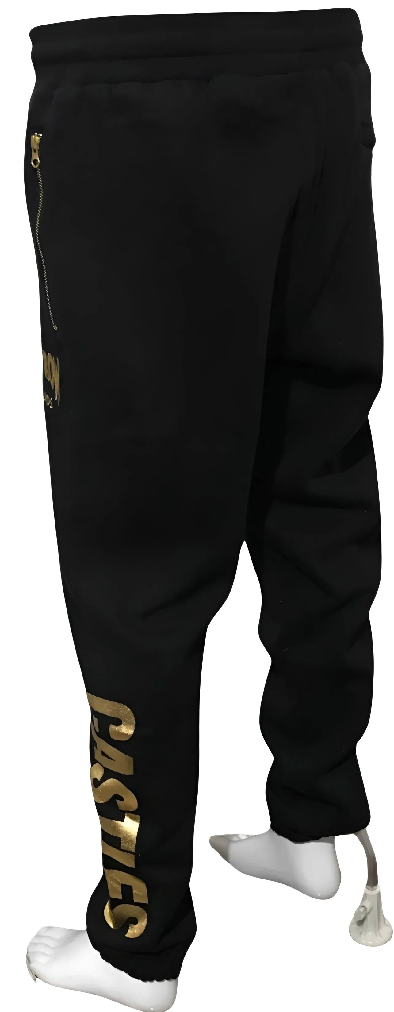 ^CROOKS & CASTLES^ (BLACK-GOLD) DEATH ROW *CORE JOGGERS* (COLLABS)