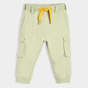 Dinomite Knitted Solid Green Jogger