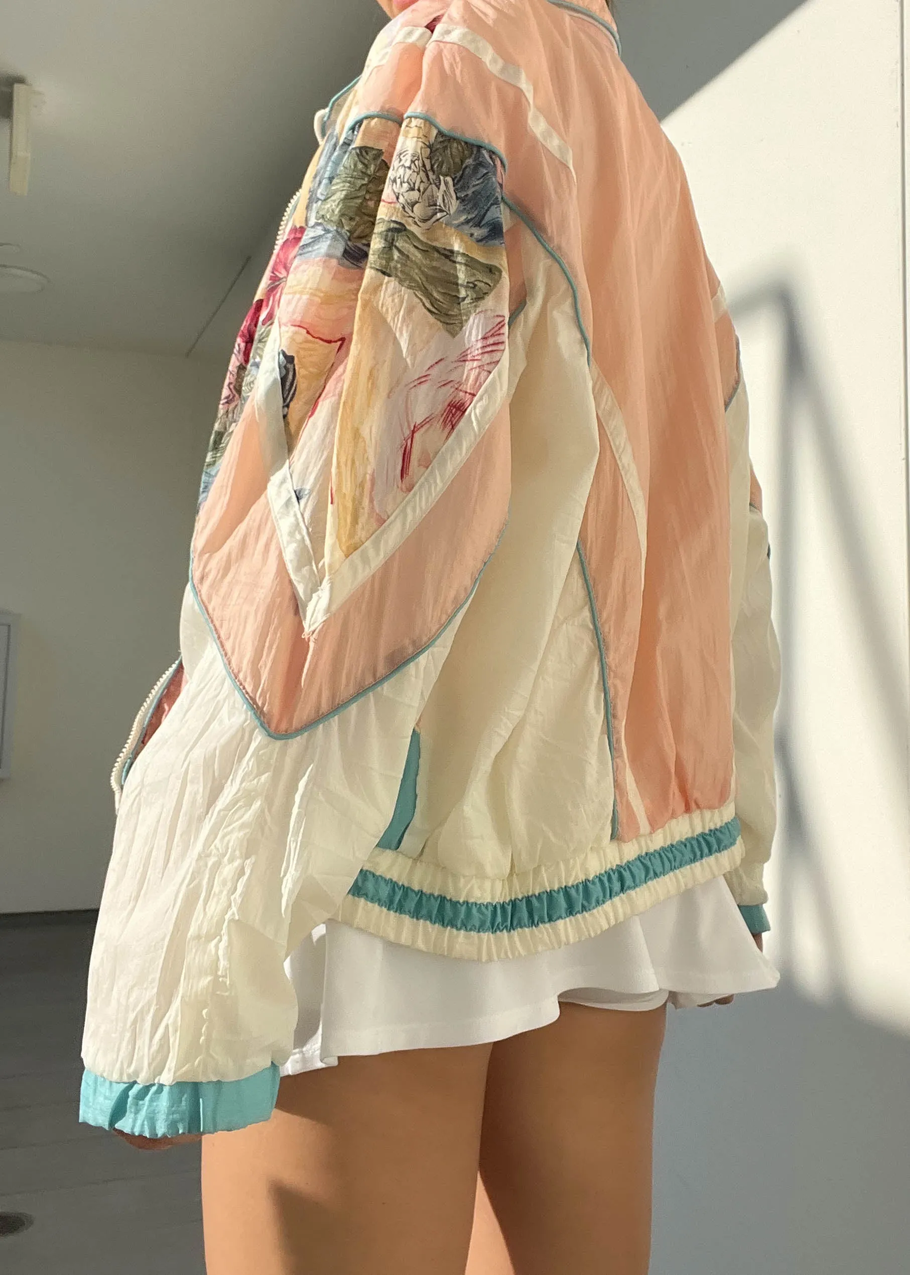 Dreamy 80's Pastel Bomber (L)