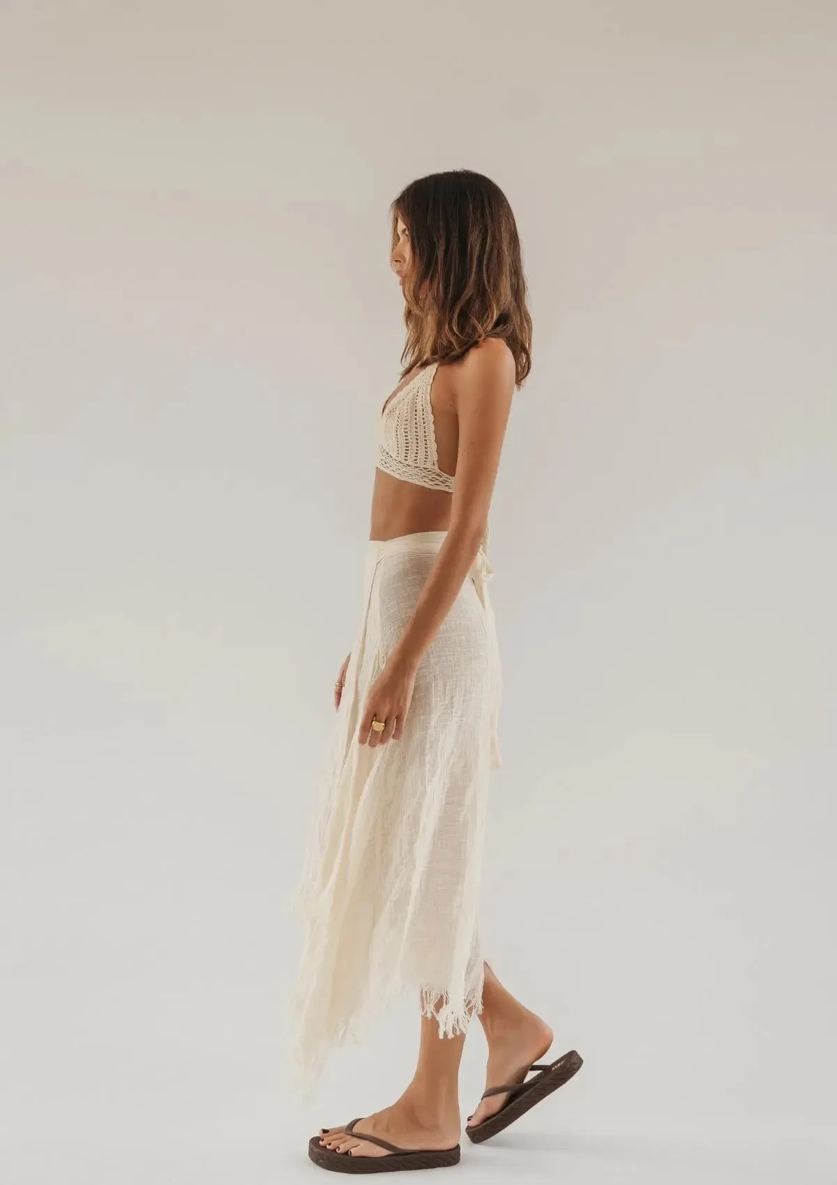 EMBER SARONG SKIRT- UNDYED KORA