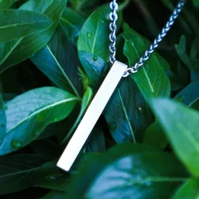 Engravable Bar Necklace