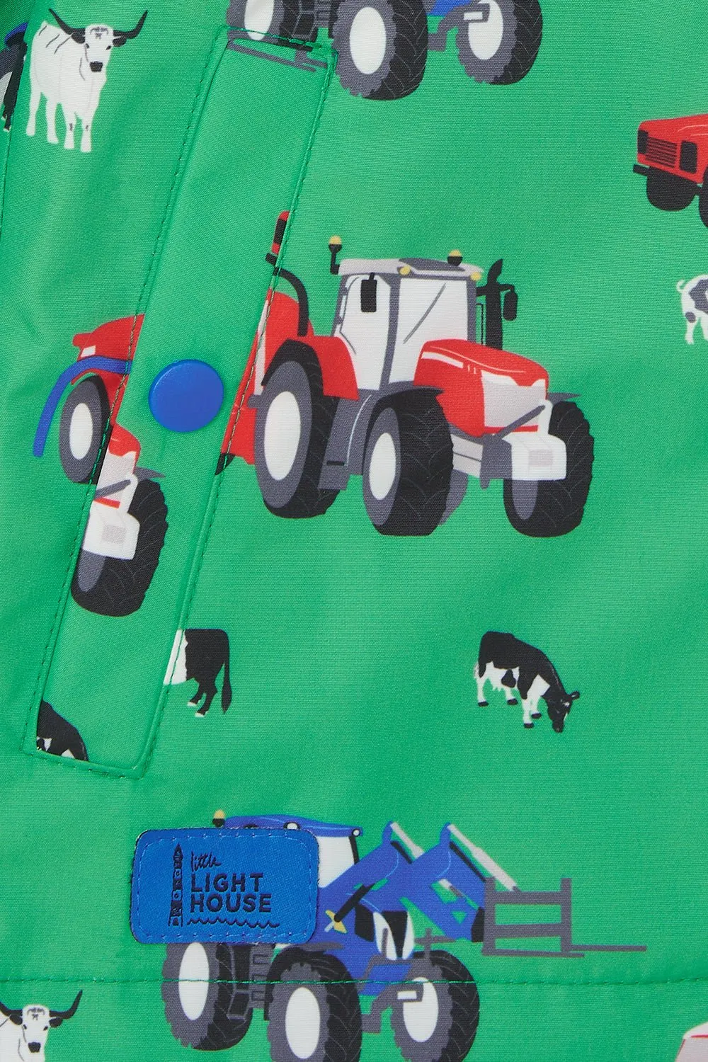 Ethan Jacket - Peagreen Tractor Print