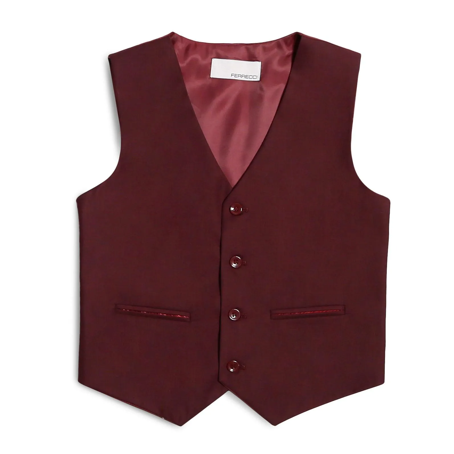 Ferrecci Boys JAX JR 5pc Suit Set Burgundy