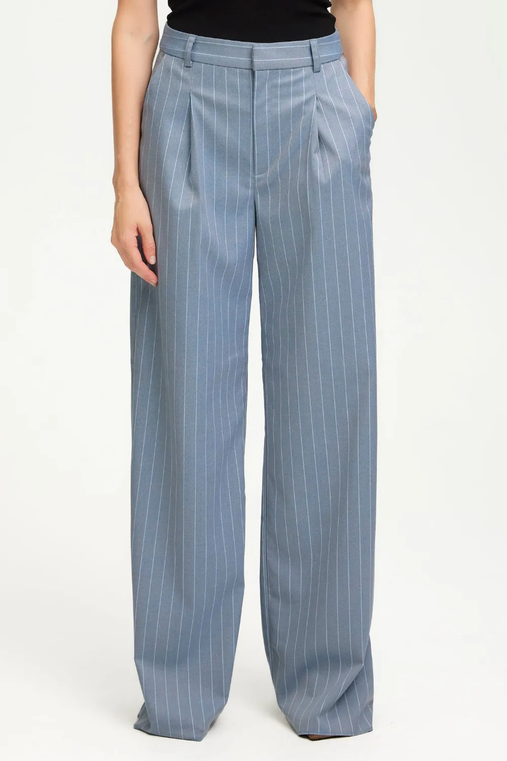 Fija Trousers in Dusty Blue