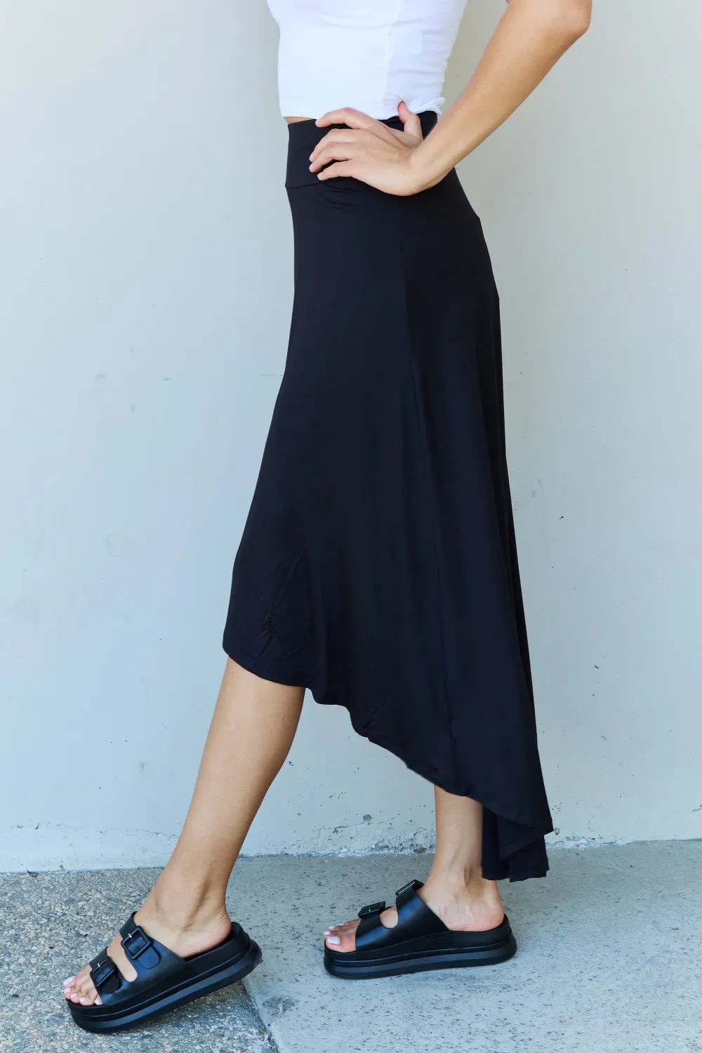 First Choice High Waisted Flare Maxi Skirt