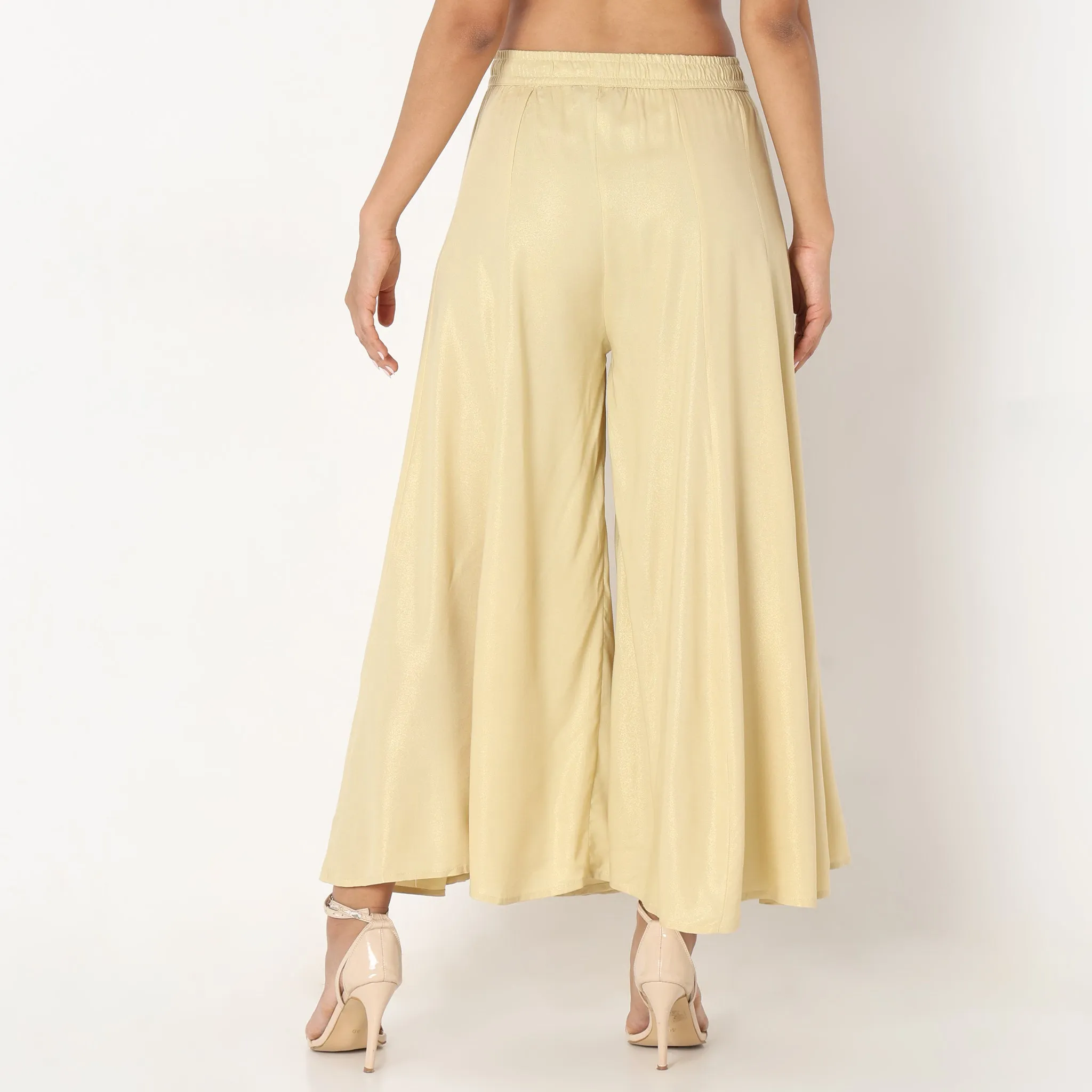 Flare Fit Solid Pallazo