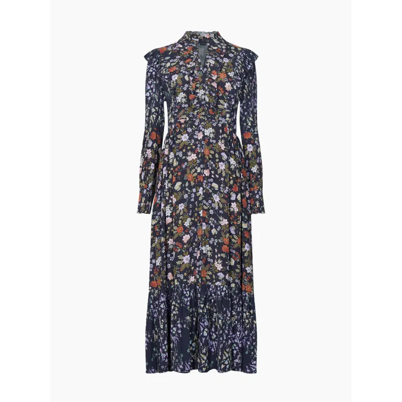 French Connection Annifrida Colette Eco Crepe Midi Dress 71TNZ